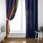 Custom Sri Lanka Cricket Window Curtain Shri Lanka Jathika Crikat Kandayama
