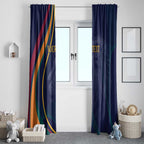 Custom Sri Lanka Cricket Window Curtain Shri Lanka Jathika Crikat Kandayama
