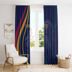 Custom Sri Lanka Cricket Window Curtain Shri Lanka Jathika Crikat Kandayama