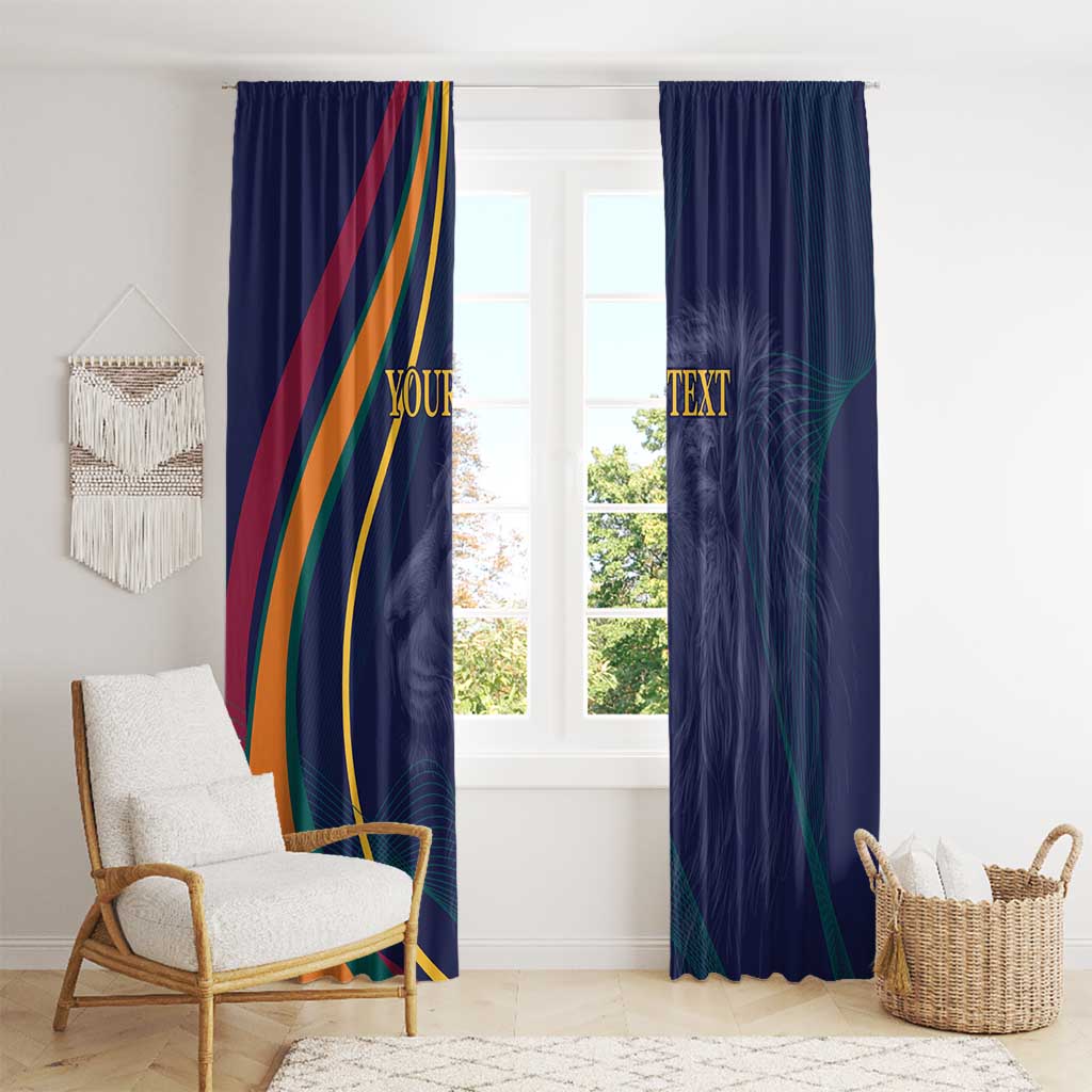 Custom Sri Lanka Cricket Window Curtain Shri Lanka Jathika Crikat Kandayama