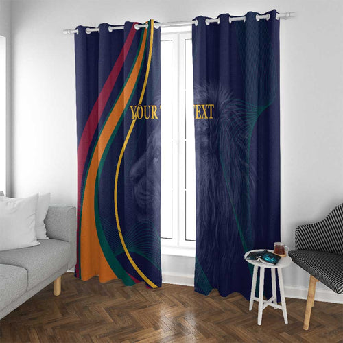 Custom Sri Lanka Cricket Window Curtain Shri Lanka Jathika Crikat Kandayama