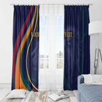 Custom Sri Lanka Cricket Window Curtain Shri Lanka Jathika Crikat Kandayama