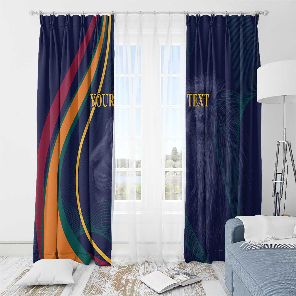 Custom Sri Lanka Cricket Window Curtain Shri Lanka Jathika Crikat Kandayama