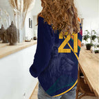 Custom Sri Lanka Cricket Women Casual Shirt Shri Lanka Jathika Crikat Kandayama