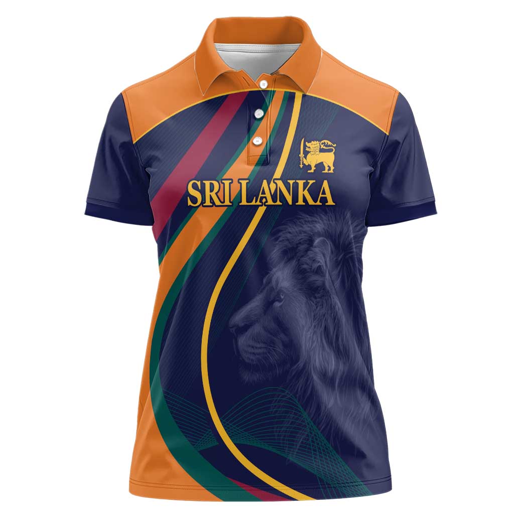 Custom Sri Lanka Cricket Women Polo Shirt Shri Lanka Jathika Crikat Kandayama
