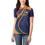 Custom Sri Lanka Cricket Women Polo Shirt Shri Lanka Jathika Crikat Kandayama