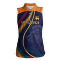 Custom Sri Lanka Cricket Women Sleeveless Polo Shirt Shri Lanka Jathika Crikat Kandayama
