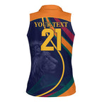 Custom Sri Lanka Cricket Women Sleeveless Polo Shirt Shri Lanka Jathika Crikat Kandayama