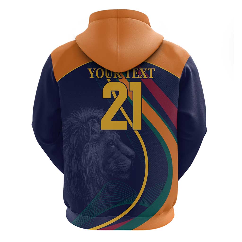 Custom Sri Lanka Cricket Zip Hoodie Shri Lanka Jathika Crikat Kandayama