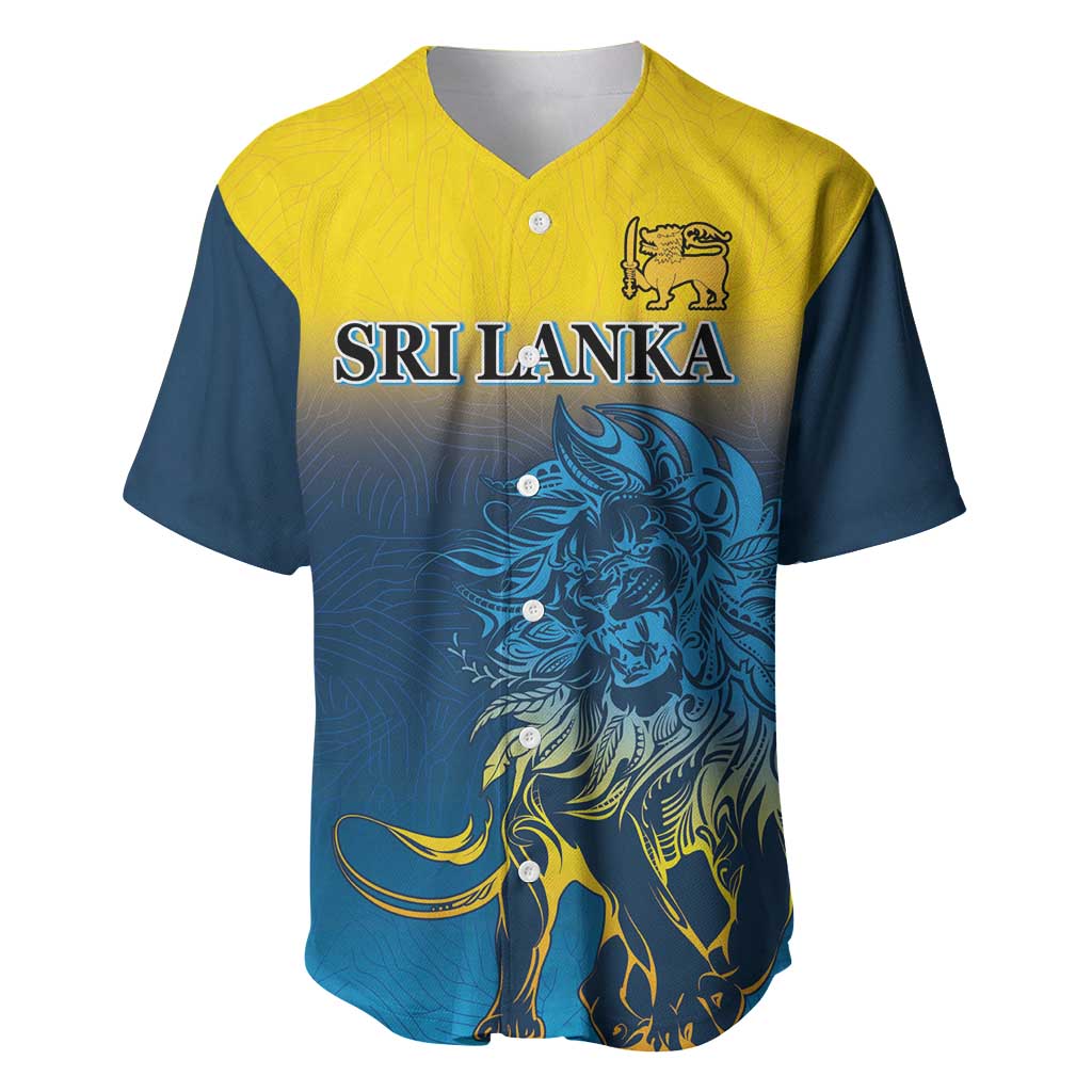 Custom Sri Lanka Cricket Baseball Jersey With Simple Lions Version