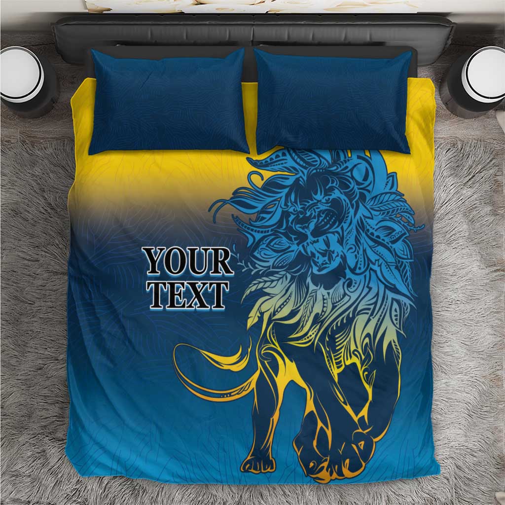 Custom Sri Lanka Cricket Bedding Set With Simple Lions Version