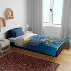 Custom Sri Lanka Cricket Bedding Set With Simple Lions Version