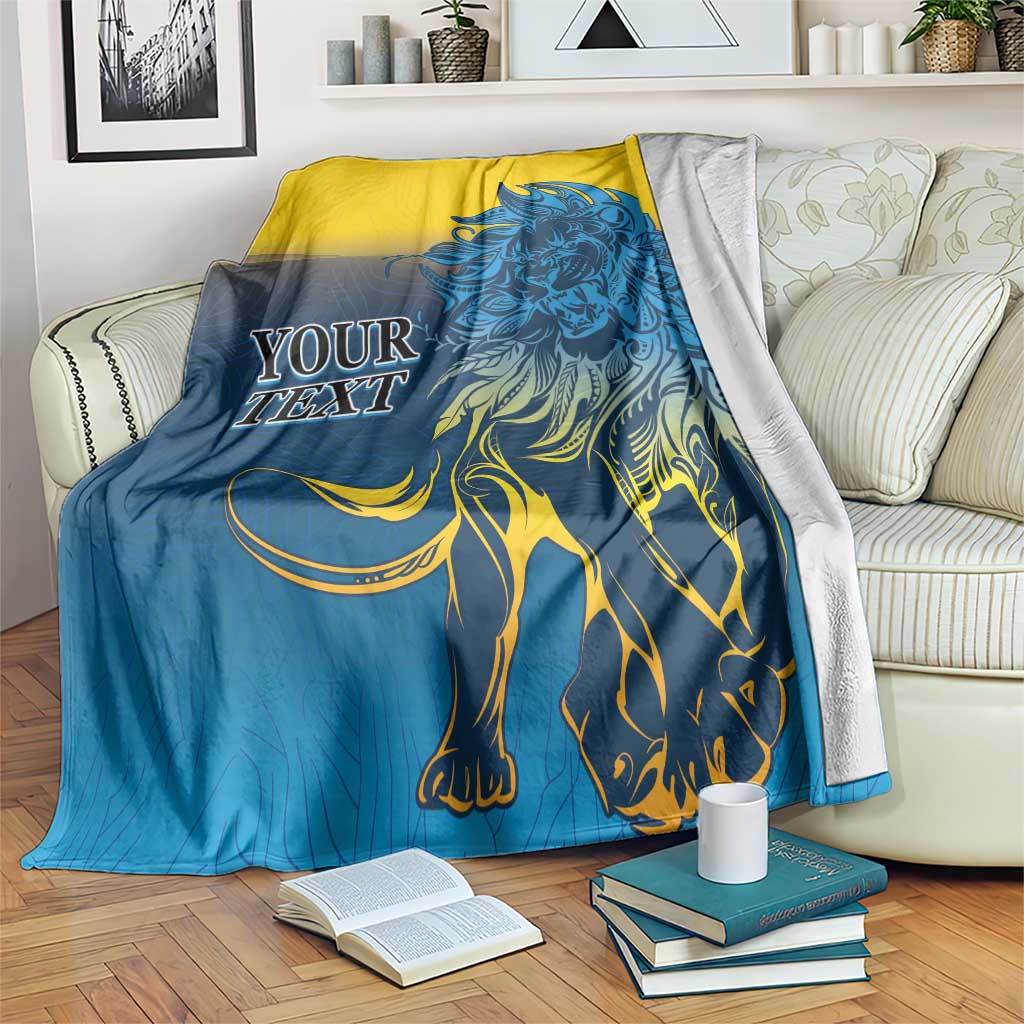 Custom Sri Lanka Cricket Blanket With Simple Lions Version