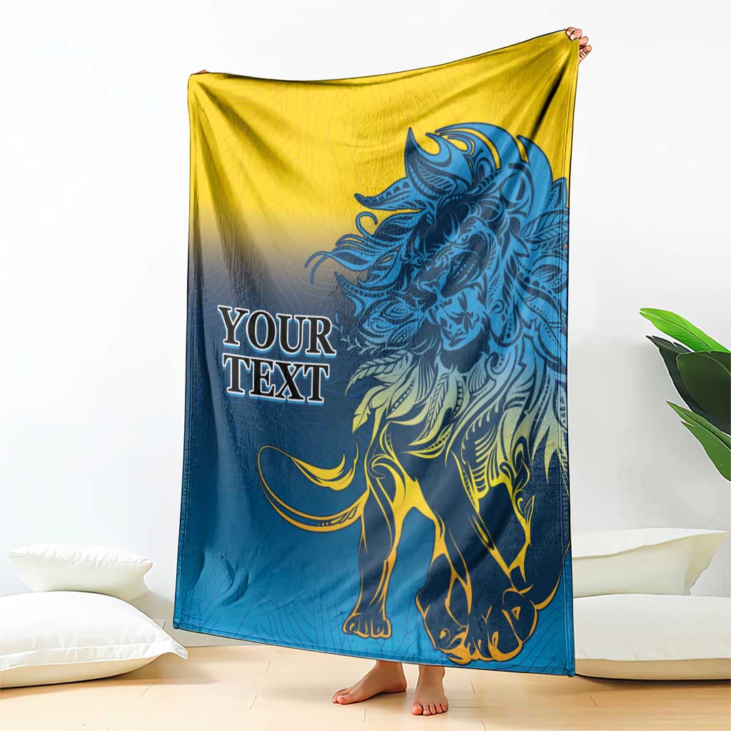 Custom Sri Lanka Cricket Blanket With Simple Lions Version