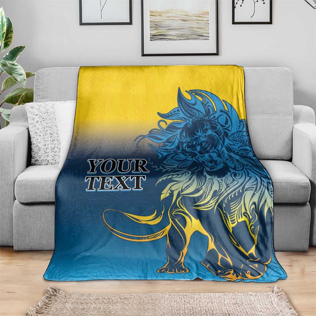 Custom Sri Lanka Cricket Blanket With Simple Lions Version