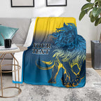 Custom Sri Lanka Cricket Blanket With Simple Lions Version