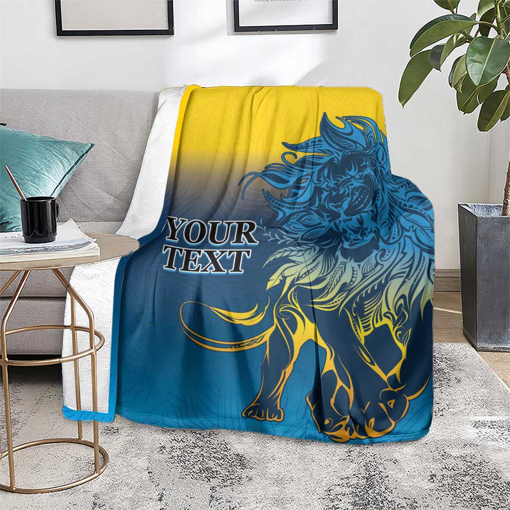 Custom Sri Lanka Cricket Blanket With Simple Lions Version