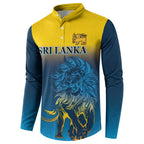 Custom Sri Lanka Cricket Button Sweatshirt With Simple Lions Version