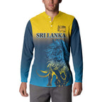 Custom Sri Lanka Cricket Button Sweatshirt With Simple Lions Version