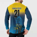 Custom Sri Lanka Cricket Button Sweatshirt With Simple Lions Version