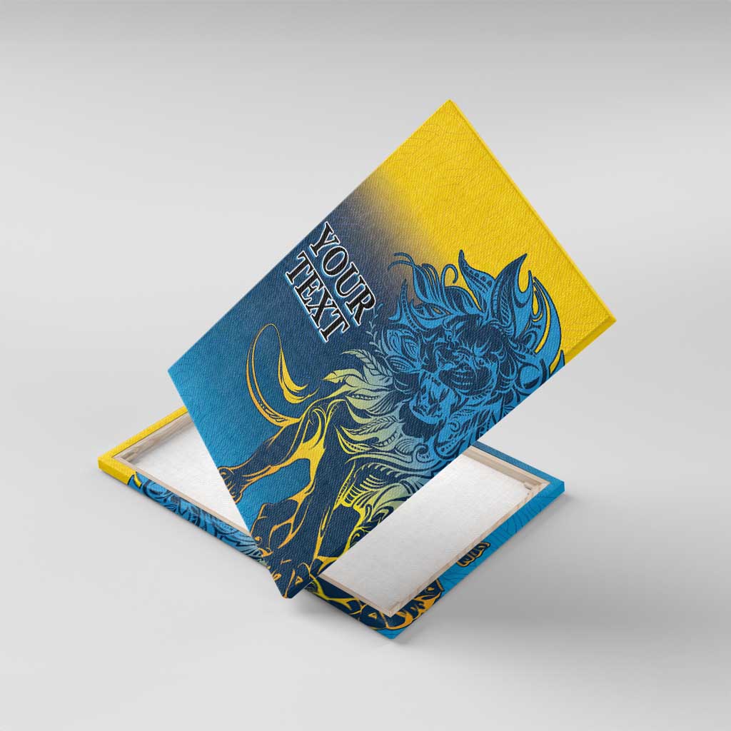 Custom Sri Lanka Cricket Canvas Wall Art With Simple Lions Version