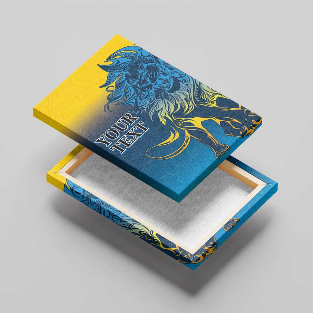 Custom Sri Lanka Cricket Canvas Wall Art With Simple Lions Version