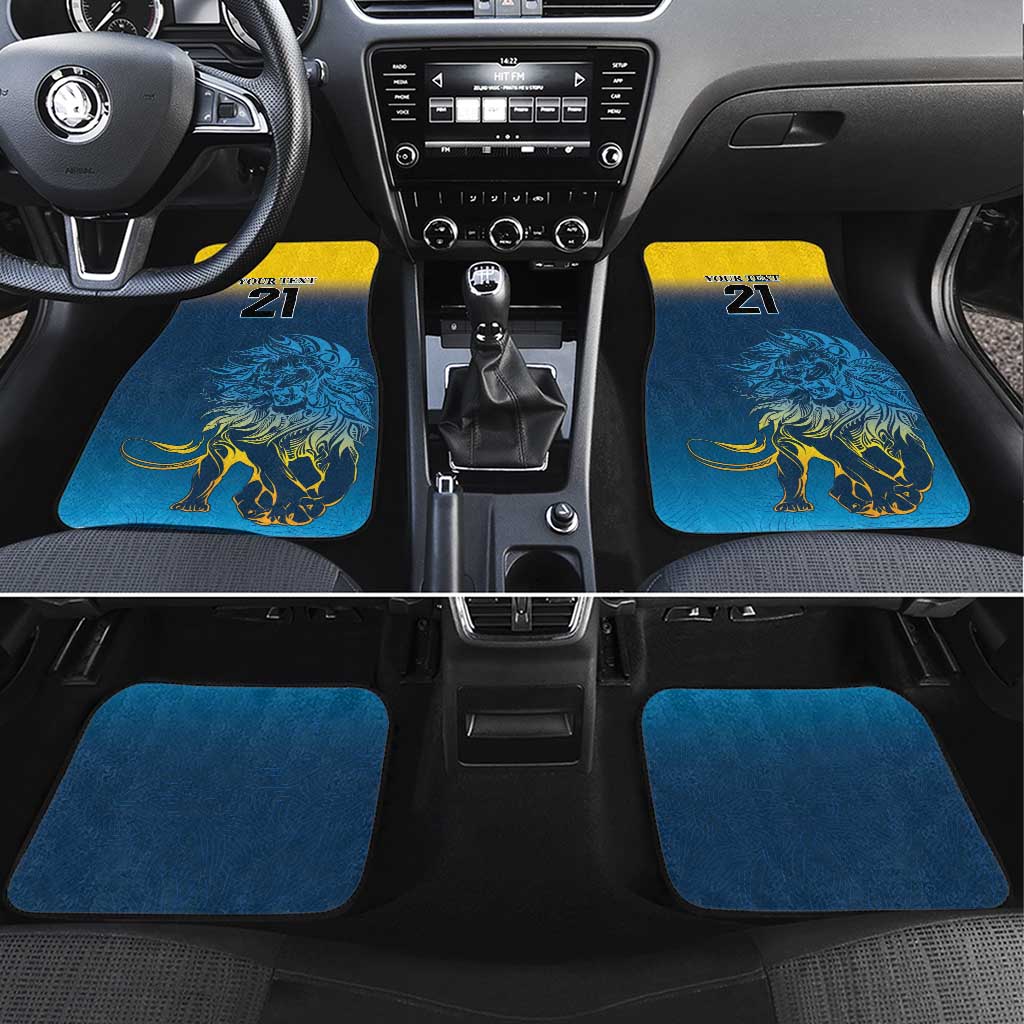 Custom Sri Lanka Cricket Car Mats With Simple Lions Version