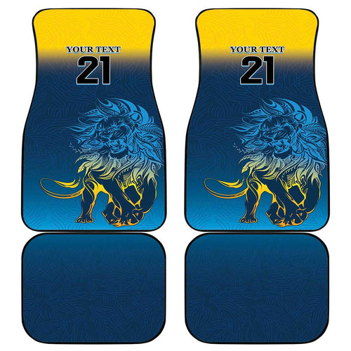 Custom Sri Lanka Cricket Car Mats With Simple Lions Version