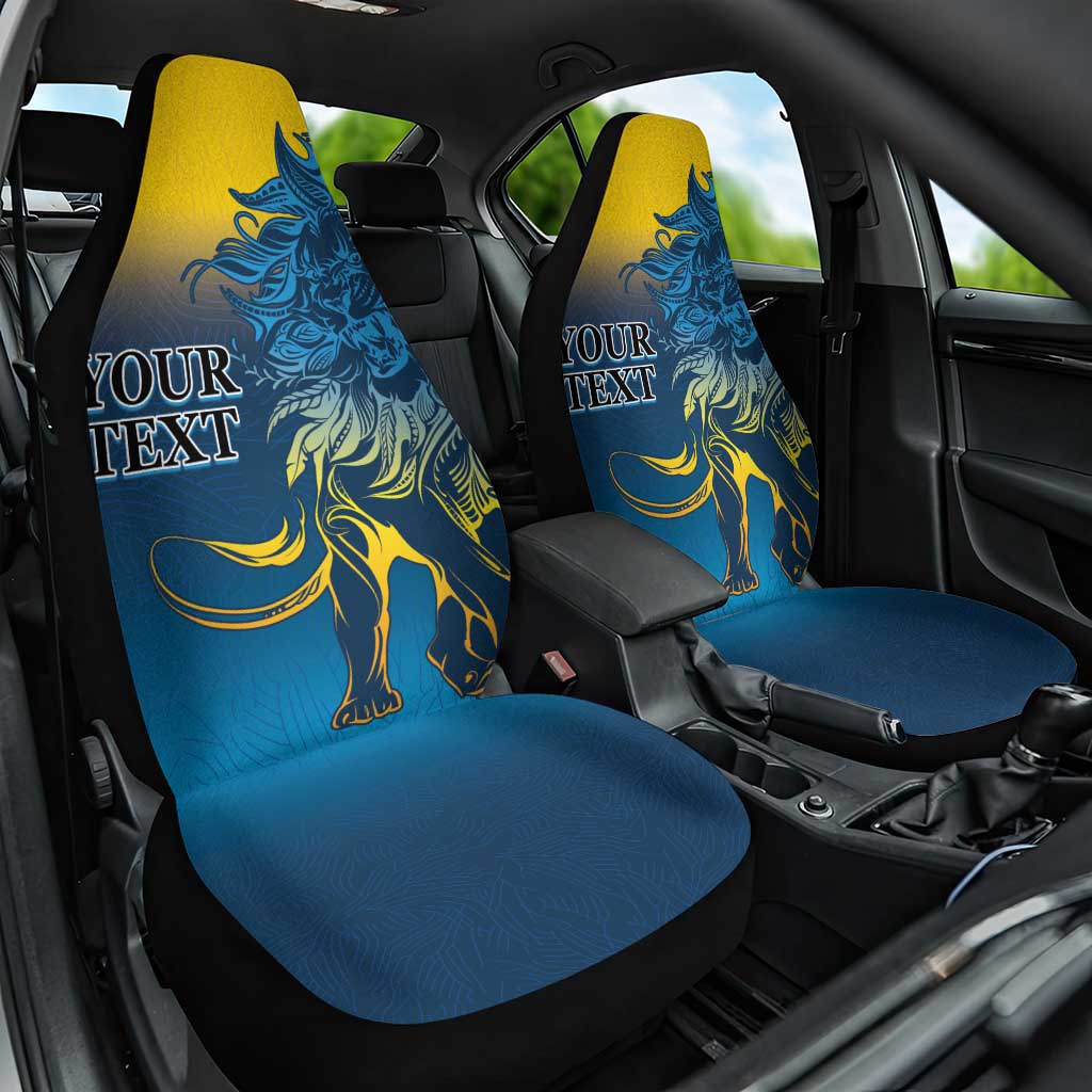 Custom Sri Lanka Cricket Car Seat Cover With Simple Lions Version