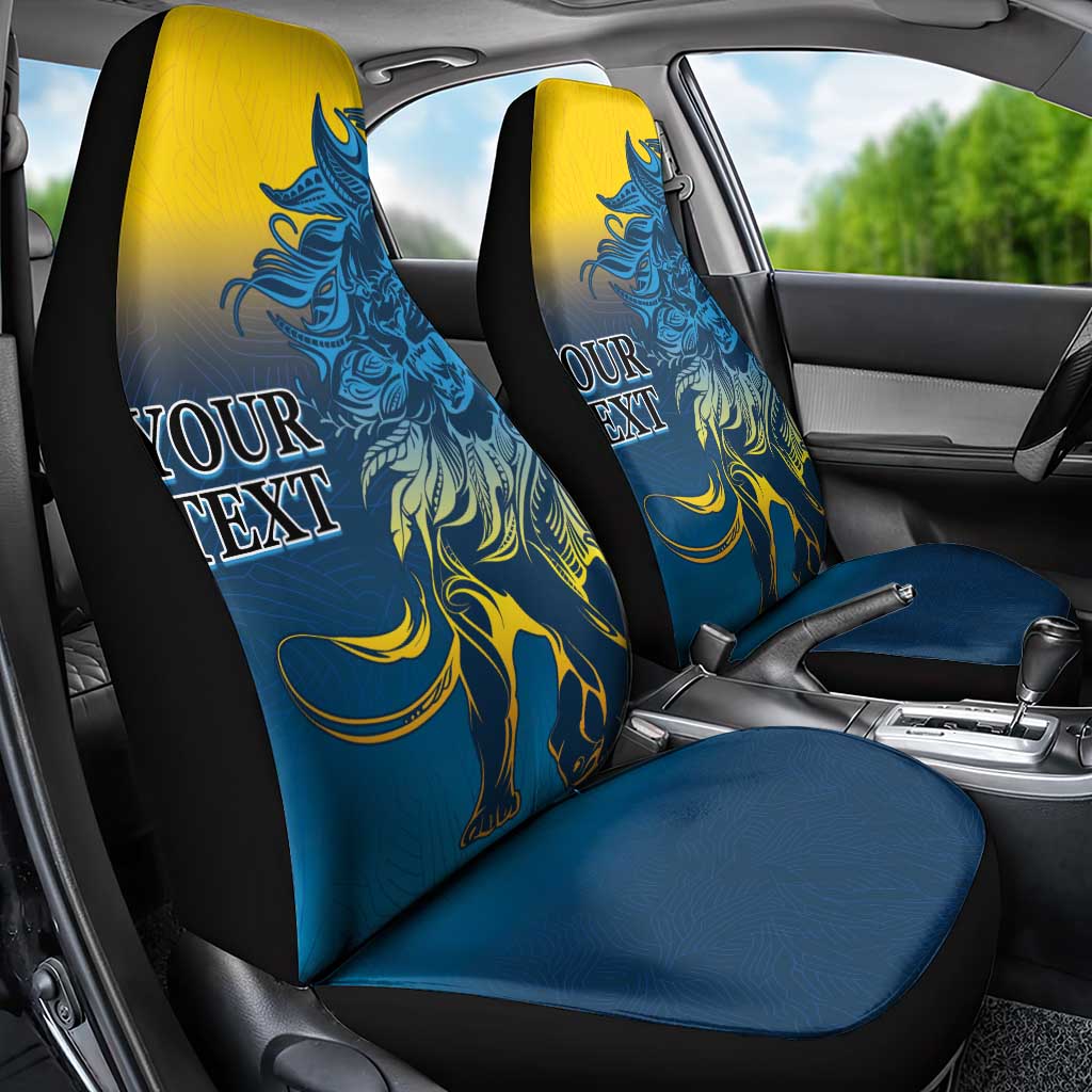 Custom Sri Lanka Cricket Car Seat Cover With Simple Lions Version