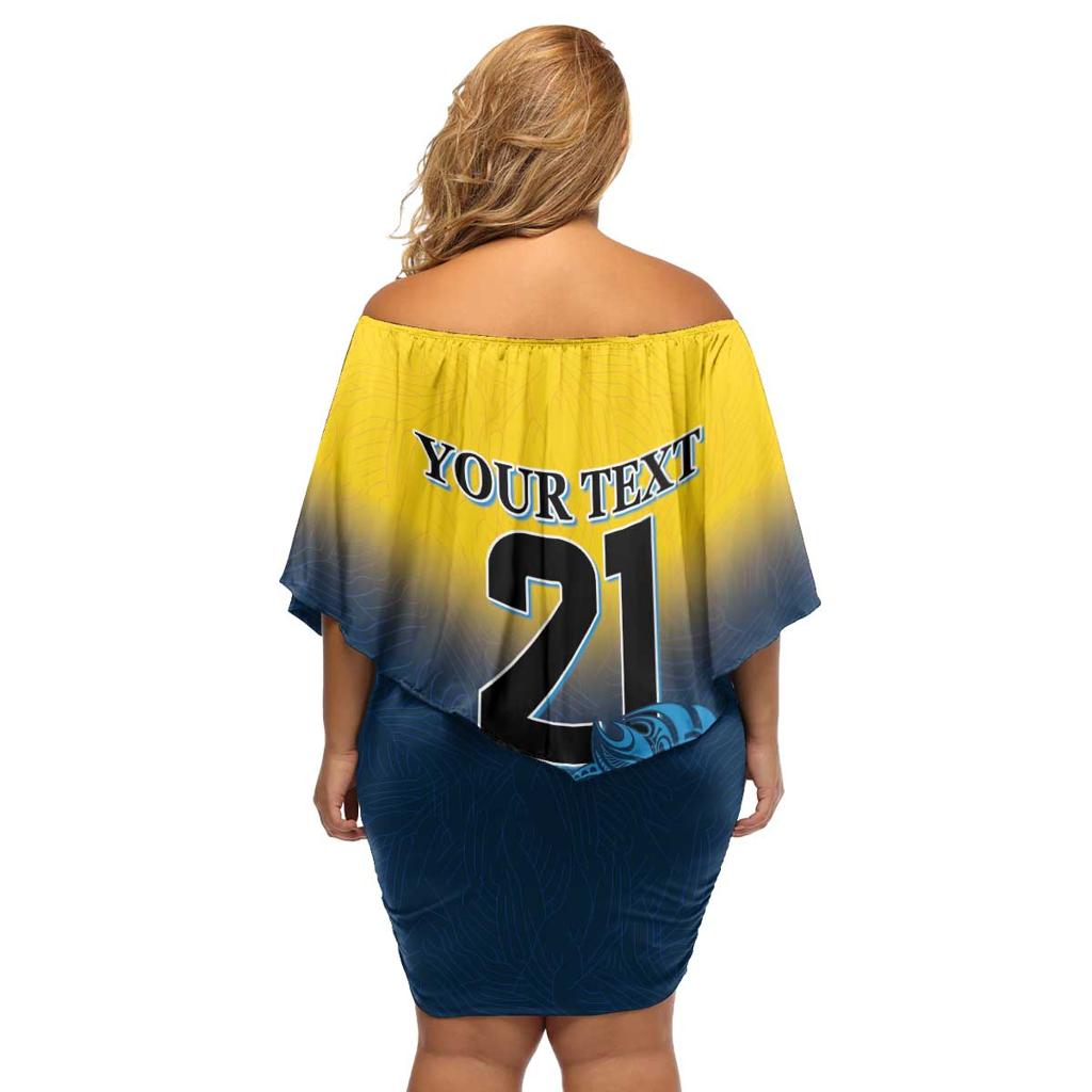 Custom Sri Lanka Cricket Family Matching Off Shoulder Short Dress and Hawaiian Shirt With Simple Lions Version