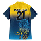 Custom Sri Lanka Cricket Family Matching Puletasi and Hawaiian Shirt With Simple Lions Version