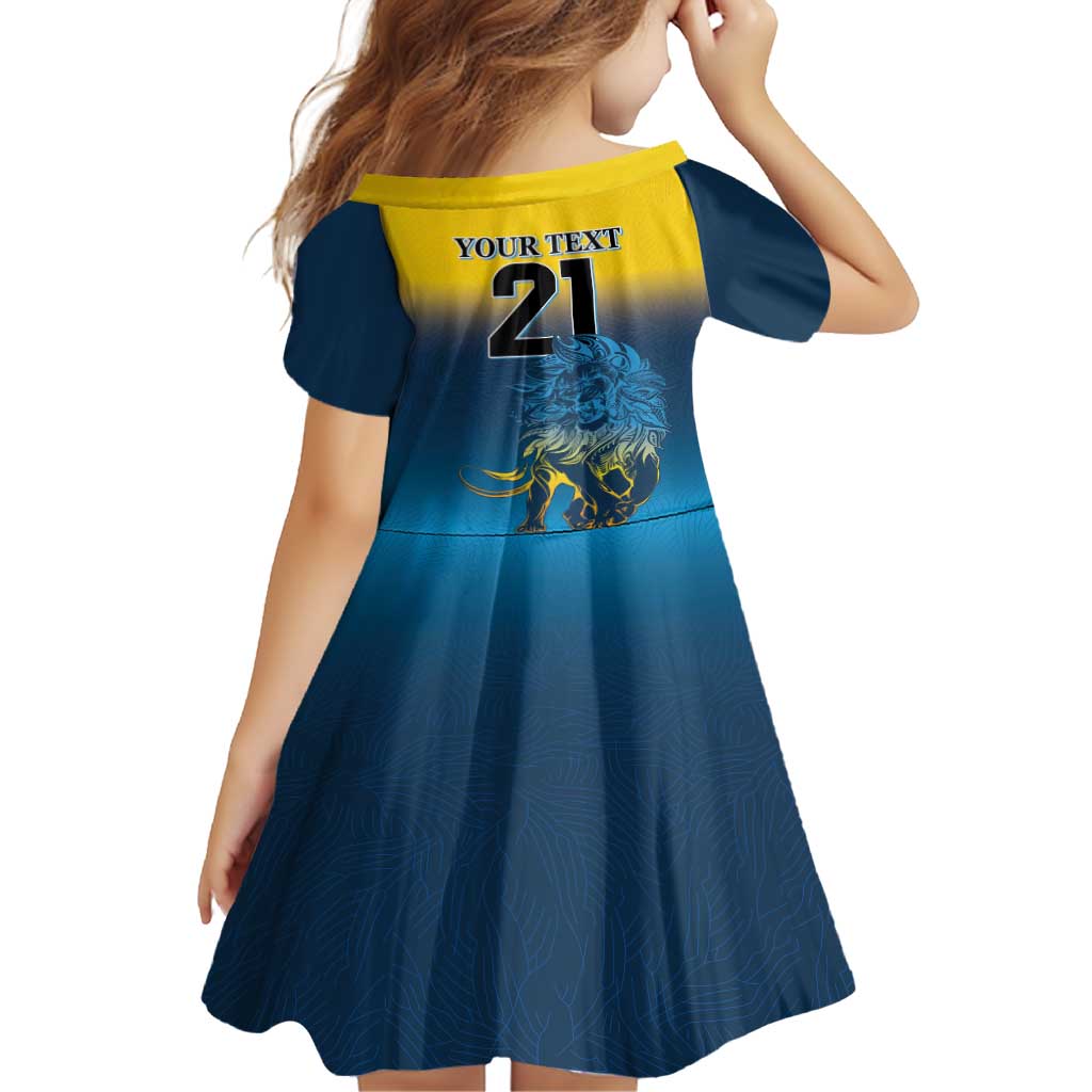 Custom Sri Lanka Cricket Family Matching Summer Maxi Dress and Hawaiian Shirt With Simple Lions Version