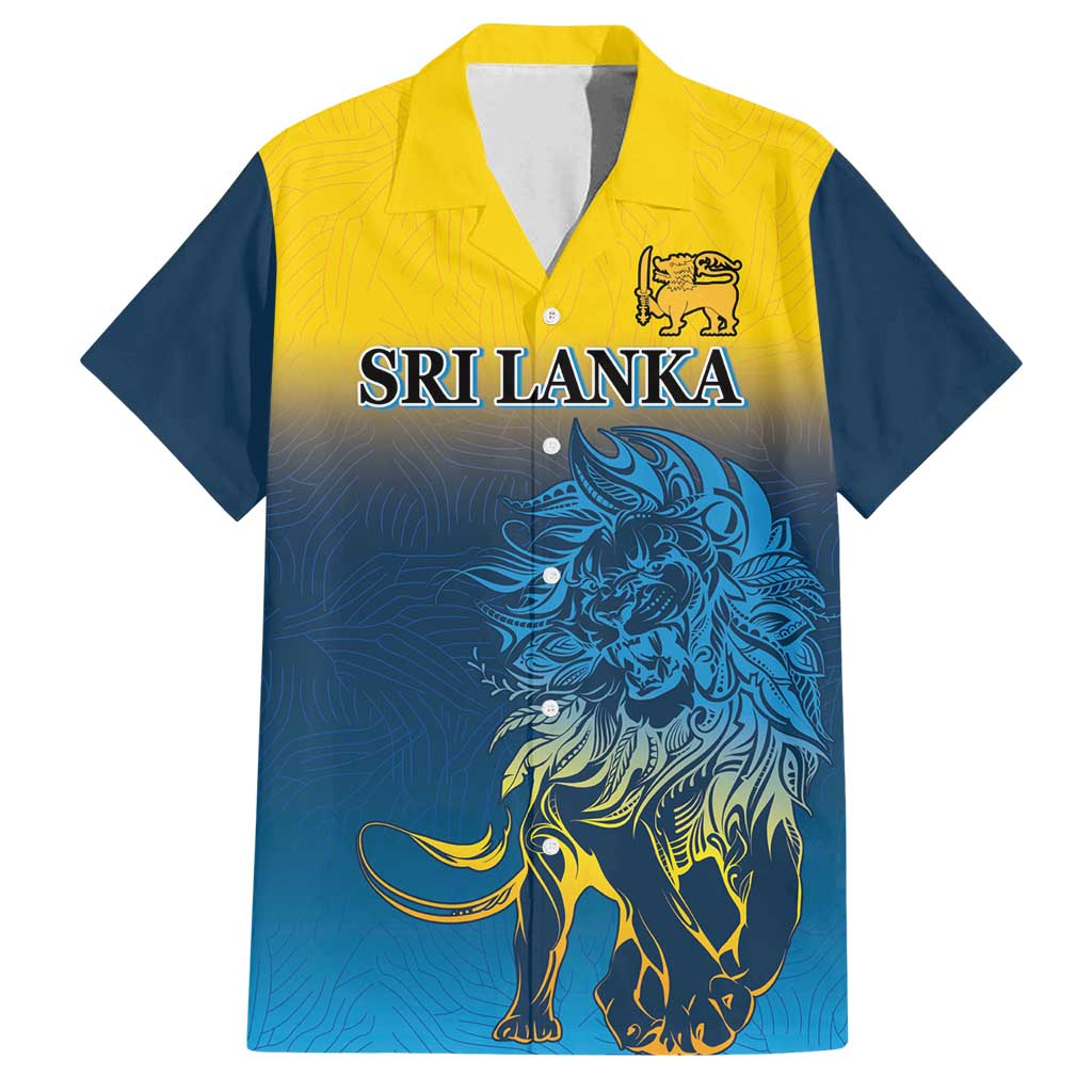 Custom Sri Lanka Cricket Family Matching Summer Maxi Dress and Hawaiian Shirt With Simple Lions Version