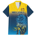 Custom Sri Lanka Cricket Family Matching Tank Maxi Dress and Hawaiian Shirt With Simple Lions Version