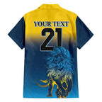 Custom Sri Lanka Cricket Family Matching Tank Maxi Dress and Hawaiian Shirt With Simple Lions Version