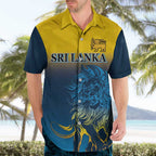 Custom Sri Lanka Cricket Hawaiian Shirt With Simple Lions Version