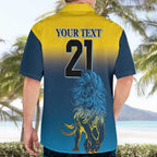 Custom Sri Lanka Cricket Hawaiian Shirt With Simple Lions Version