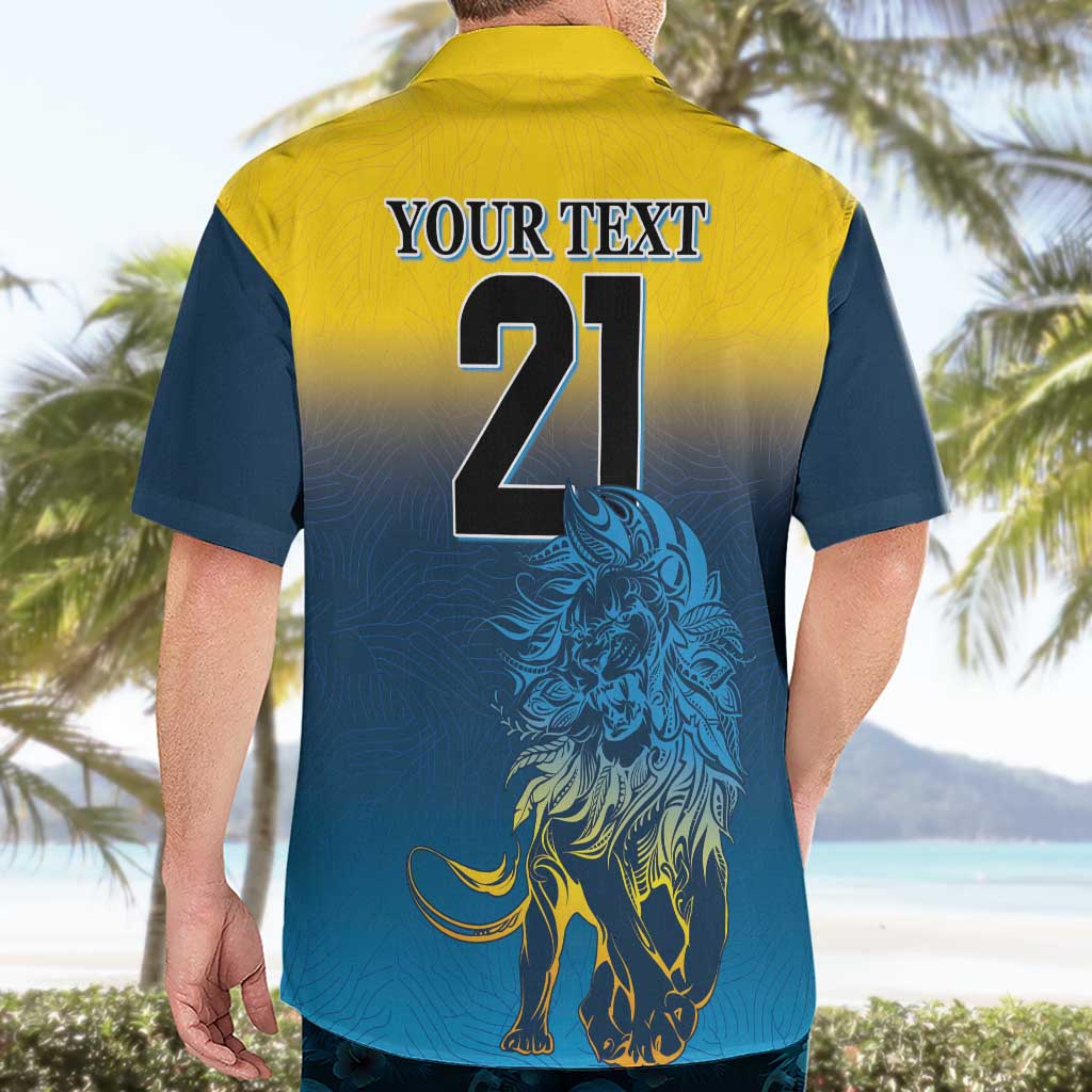 Custom Sri Lanka Cricket Hawaiian Shirt With Simple Lions Version