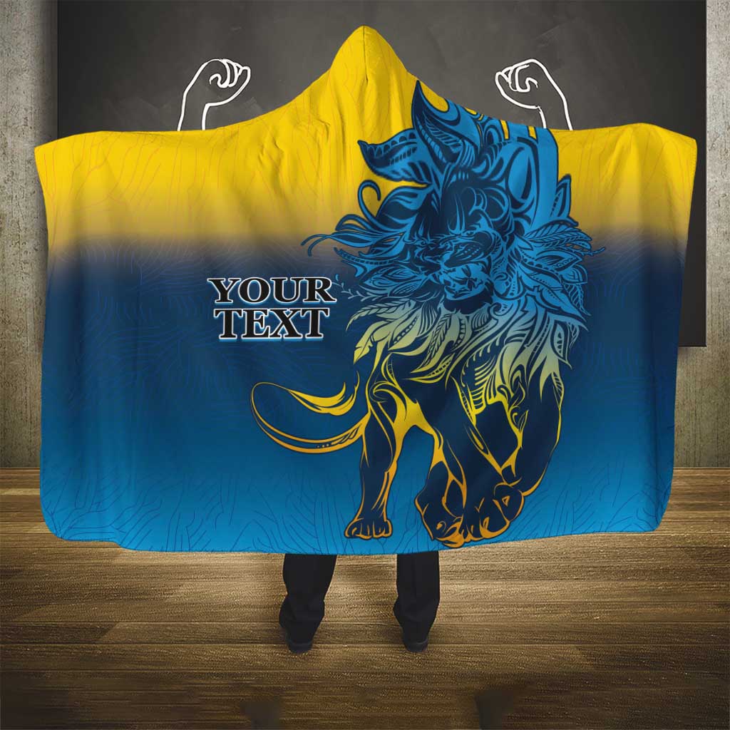 Custom Sri Lanka Cricket Hooded Blanket With Simple Lions Version
