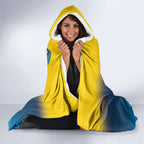Custom Sri Lanka Cricket Hooded Blanket With Simple Lions Version