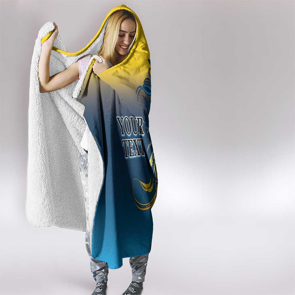 Custom Sri Lanka Cricket Hooded Blanket With Simple Lions Version