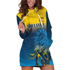 Custom Sri Lanka Cricket Hoodie Dress With Simple Lions Version