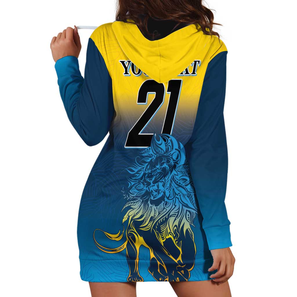 Custom Sri Lanka Cricket Hoodie Dress With Simple Lions Version