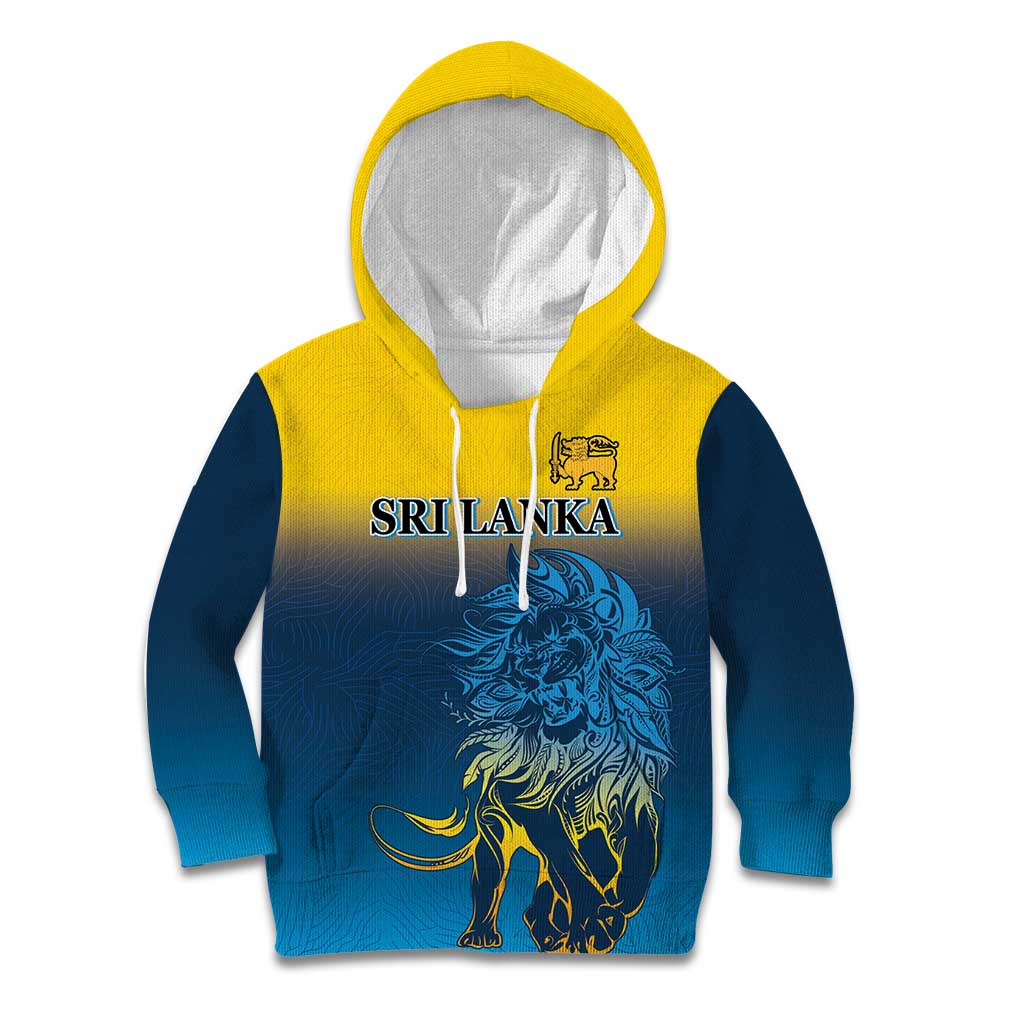 Custom Sri Lanka Cricket Kid Hoodie With Simple Lions Version