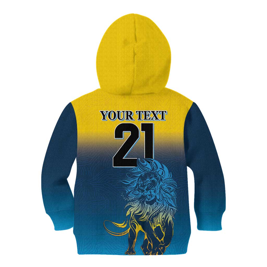 Custom Sri Lanka Cricket Kid Hoodie With Simple Lions Version