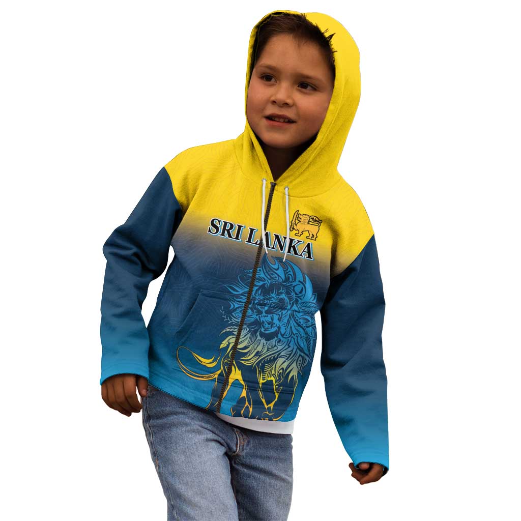 Custom Sri Lanka Cricket Kid Hoodie With Simple Lions Version