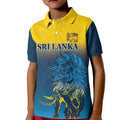 Custom Sri Lanka Cricket Kid Polo Shirt With Simple Lions Version