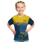 Custom Sri Lanka Cricket Kid T Shirt With Simple Lions Version