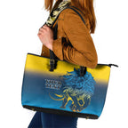 Custom Sri Lanka Cricket Leather Tote Bag With Simple Lions Version